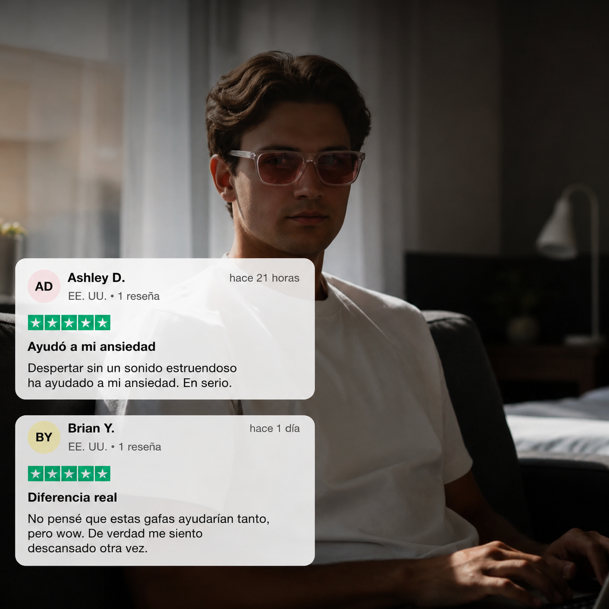 Gafas de Luz Azul - Para Personas con Sueño Profundo